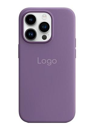 Чехол silicone magsafe усиленной защиты для apple iphone 14 pro iris