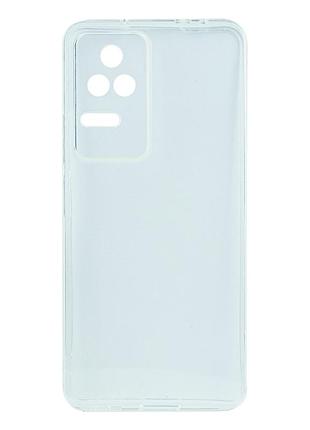 Чехол virgin silicone (2,0) для poco f4 4g/5g анти-скользящее покрытие и защита от царапин
