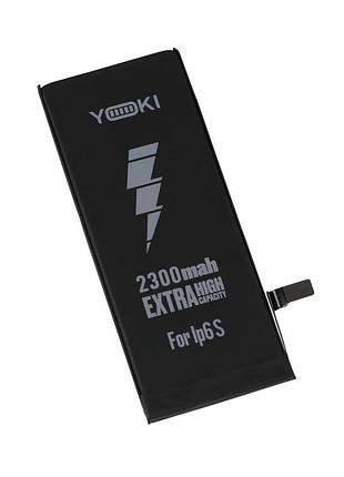 Акумулятор високої ємкості premium якість yoki для apple iphone 6s extra 2300 mah