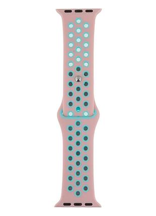 Ремешок для apple watch band silicone nike + protect case 38 / 40mm розово-бирюзовый
