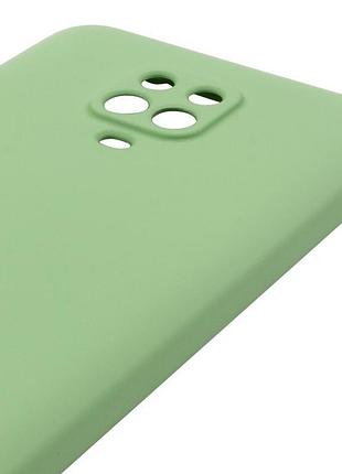Чохол tpu getman liquid silk full camera для xiaomi redmi note 9s / note 9 pro / note 9 pro max зелений / pistachio 4