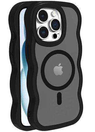 Чехол tpu+pc undine with magsafe для apple iphone 13 pro (6.1") black