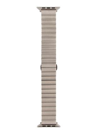 Металлический ремешок metal link для apple watch 49/apple watch 45/apple watch 44/apple watch 42mm silver