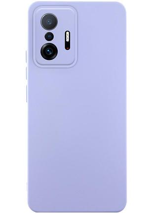 Чехол silicone cover lakshmi full camera (aaa) для xiaomi 11t / 11t pro сиреневый / dasheen