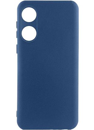 Чехол silicone cover lakshmi full camera (a) для oppo a58 4g синий / navy blue