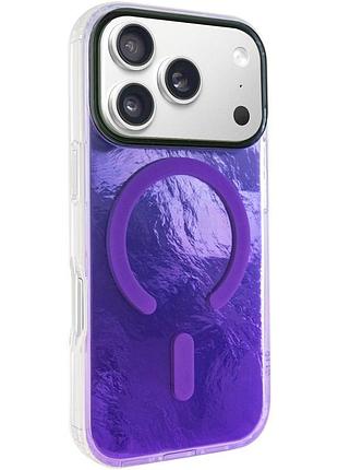 Яскравий чохол shiny mountain (блискуча гора) для apple айфон 17 про з технологією magfit purple