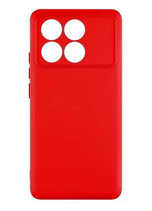 Чохол silicone cover з рамкою камери (a) для xiaomi poco x6 pro 5g red