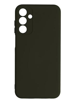 Чехол silicone cover с рамкой камеры (a) для samsung galaxy m15 dark green