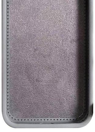Чехол silicone case full protective with ring для apple iphone 16 (6.1") grey 2
