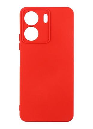 Чехол с рамкой камеры silicone cover a для xiaomi redmi 13c 4g / poco c65 red