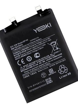 Аккумулятор высокой емкости yoki bp46 для xiaomi 12