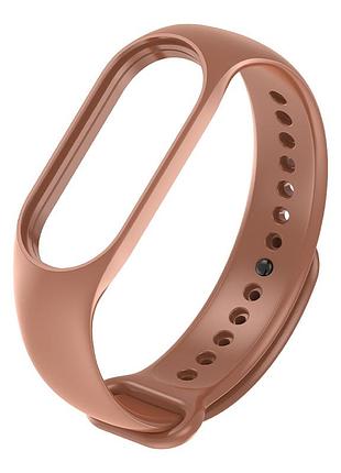 Силиконовый ремешок original design для xiaomi mi band 5 / mi band 6 / mi band 7 brown