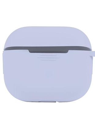 Чохол silicone case з карабіном для airpods 3 lilac