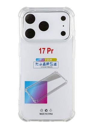 Панель-накладка tpu virgin hard full camera iphone17 pro, прозорий силіконовий м'який чохол для iphone17 про