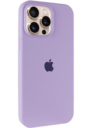 Чохол silicone case full protective (aa) для apple iphone 13 pro (6.1") бузковий / lilac