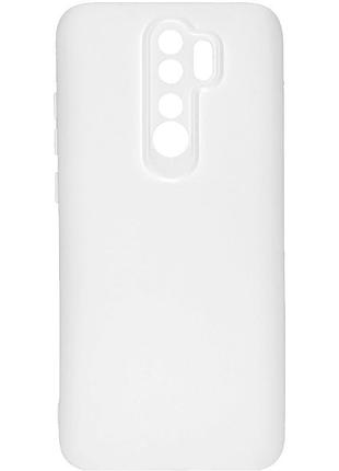 Чехол tpu getman liquid silk full camera для xiaomi redmi 9 белый / white