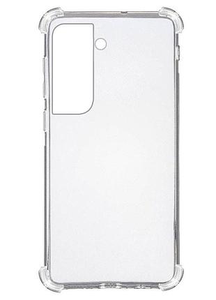 Tpu чохол getman ease logo посилені кути для samsung galaxy s21+ безбарвний (прозорий)