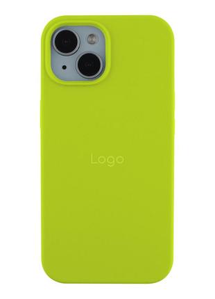 Чохол silicone case full size (aa) для iphone 15 shiny green