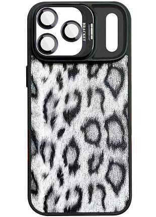 Чохол tpu+pc wild leopard with magsafe and lens для apple iphone 17 pro (6.3") black