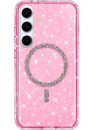 Чехол tpu eclipse sparkle (magfit) для samsung galaxy s26 стильный защитный кейс с мерцающим эффектом sparkle и поддержкой magsafe