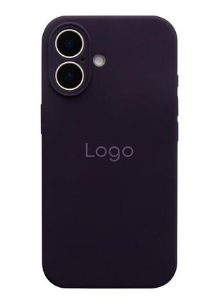 Чохол silicone case full із захистом камери для iphone 16 elderberry