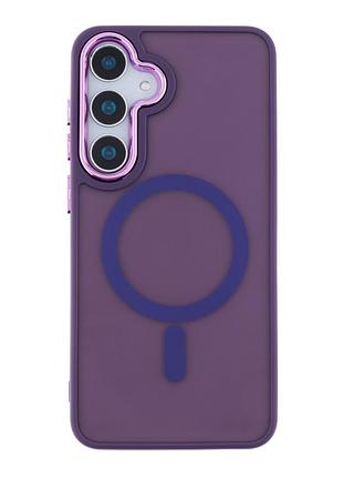 Чехол tpu space magnetic color with magsafe для samsung galaxy s25 5g dark purple