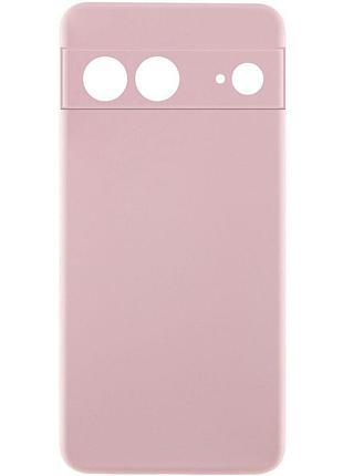 Чохол tpu getman liquid silk full camera для google pixel 7 рожевий / pink sand