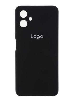 Чохол-накладка liquid silicone (aa) із захистом на камеру для samsung galaxy a06 black