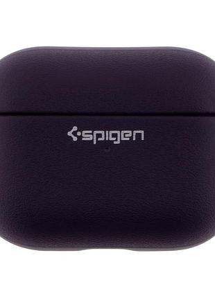 Футляр spigen leather armor з нейлоновим шнурком для airpods pro 2 purple