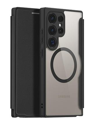 Чохол-книжка dux ducis skin x pro magsafe для samsung galaxy s24 ultra 5g black