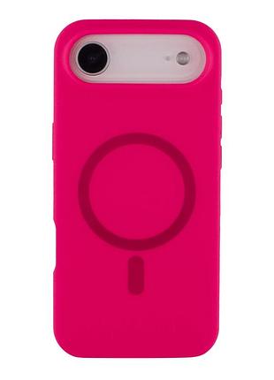 Чехол накладка glow silicone case with magsafe для apple iphone 17 air панель-накладка для телефона магнитая зарядка hot pink