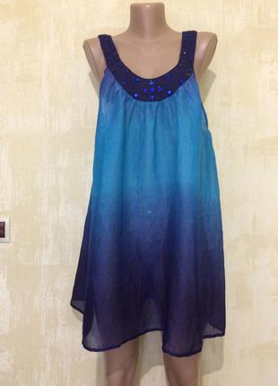 Воздушная хлопковая туника,сарафан ,платье!р.l/g