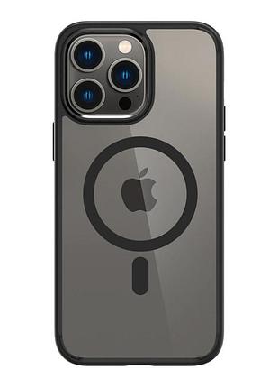 Прозрачный чехол накладка spigen ultra hybrid magsafe для apple iphone 13 pro max панель-накладка для телефона