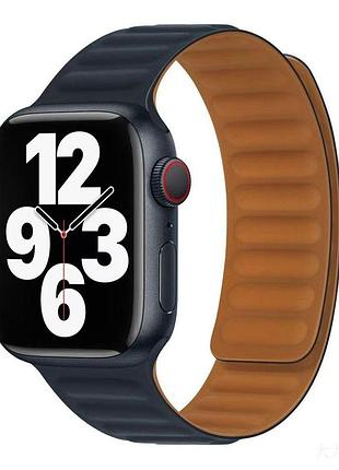 Магнітний ремінець magnetic soft touch apple watch 49/watch 45/watch 44/watch 42mm midnight (37202_3610728)