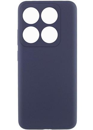 Чехол silicone cover lakshmi full camera (aaa) для xiaomi 14t pro темно-синий / midnight blue