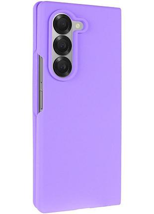 Чехол foldables silicone cover lakshmi (aaa) для samsung galaxy z fold6 сиреневый / dasheen