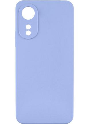 Чехол tpu getman liquid silk full camera для oppo a78 4g сиреневый / light purple