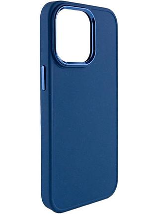 Tpu чохол bonbon metal style для apple iphone 13 pro max (6.7") синій / cosmos blue