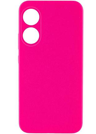 Чехол silicone cover lakshmi full camera (aaa) для oppo a58 4g розовый / barbie pink