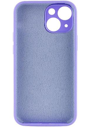 Чехол silicone case full camera protective (aa) no logo для apple iphone 15 plus (6.7") сиреневый / dasheen 2
