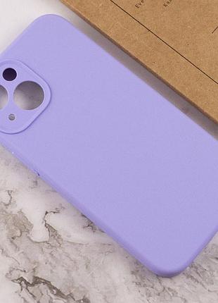 Чехол silicone case full camera protective (aa) no logo для apple iphone 15 plus (6.7") сиреневый / dasheen 3
