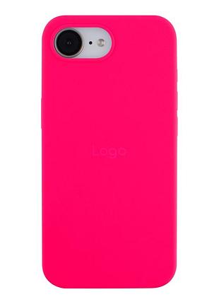 Чехол silicone case full size (aa) для iphone 16e shiny pink