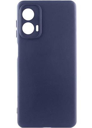 Чехол silicone cover lakshmi full camera (aa) для motorola moto g85 синий / midnight blue