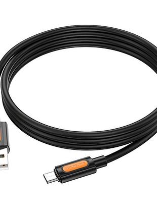 Кабель синхронизации borofone bx114 silicone usb to мicrousb 2.4a/1 м black (35942_3605854)