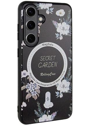 Tpu+pc чехол secret garden with magfit для samsung galaxy s24 black