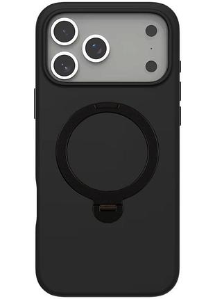 Чехол ummi colorful magsafe hq ring для iphone 17 pro с кольцом-подставкой 360° айфон 17 про black