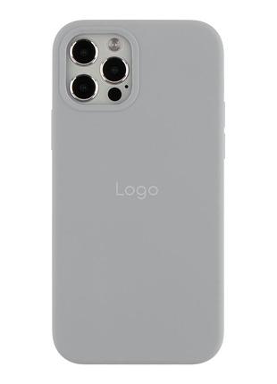 Чехол silicone case (aa) для iphone 12 pro max mist blue