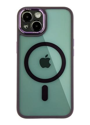Чехол creative tpu pc metal calais с magsafe для apple iphone 13 deep purple