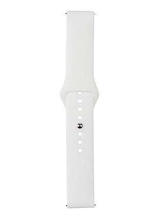 Ремешок 20mm universal silicone button design для samsung/amazfit/huawei white