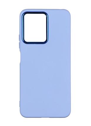 Чехол silicone cover metal рамка (aa) для xiaomi redmi note 12 pro+ 5g sky blue